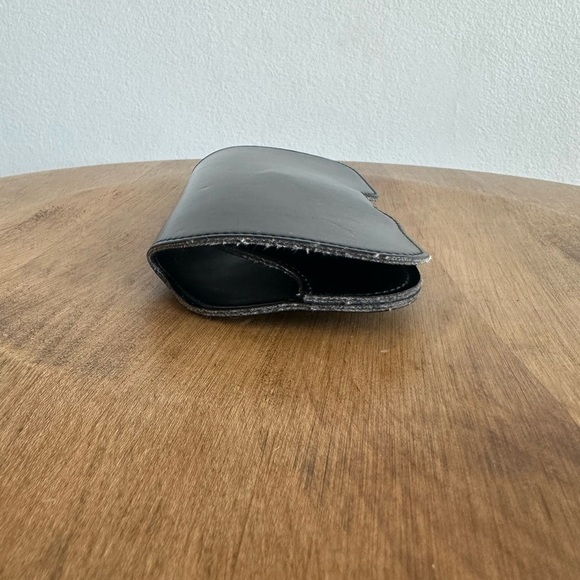 SAINT LAURENT Eyeglass Case Magnetic Closure Black Leather Aviator Type Glasses - Picture 5 of 9